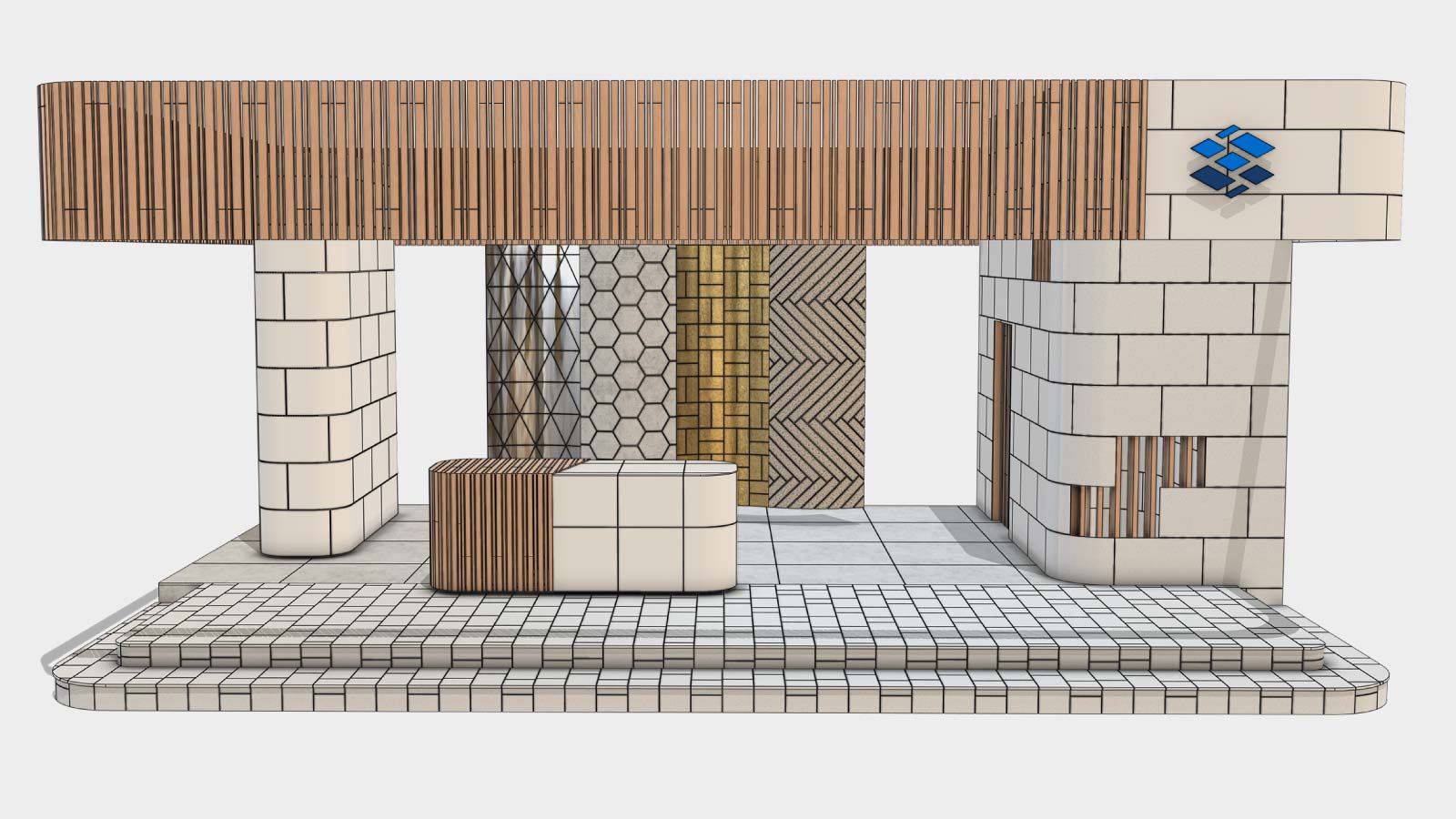 Generated SurfaceLayout layout on the same surfaces.